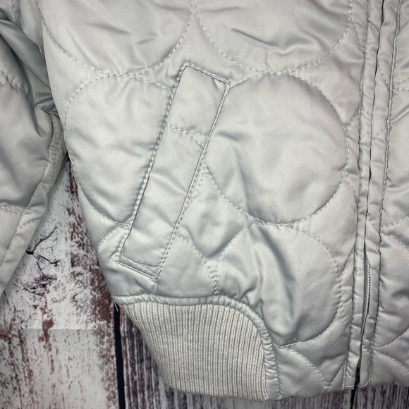 Authentic Original Cherokee Girls Grey Bomber Puffer Jacket Size XS (4/5). #5128 - Picture 5 of 8